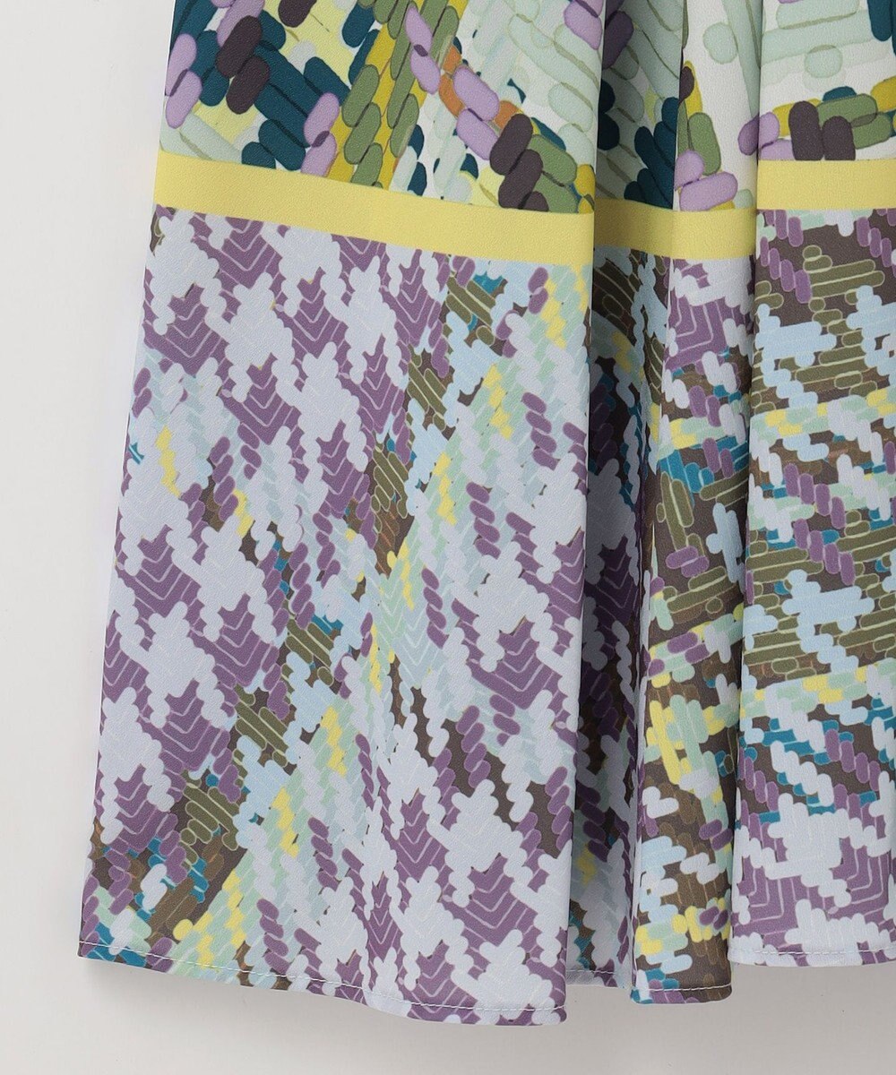 GRACE CONTINENTAL キカプリントティアードワンピース 