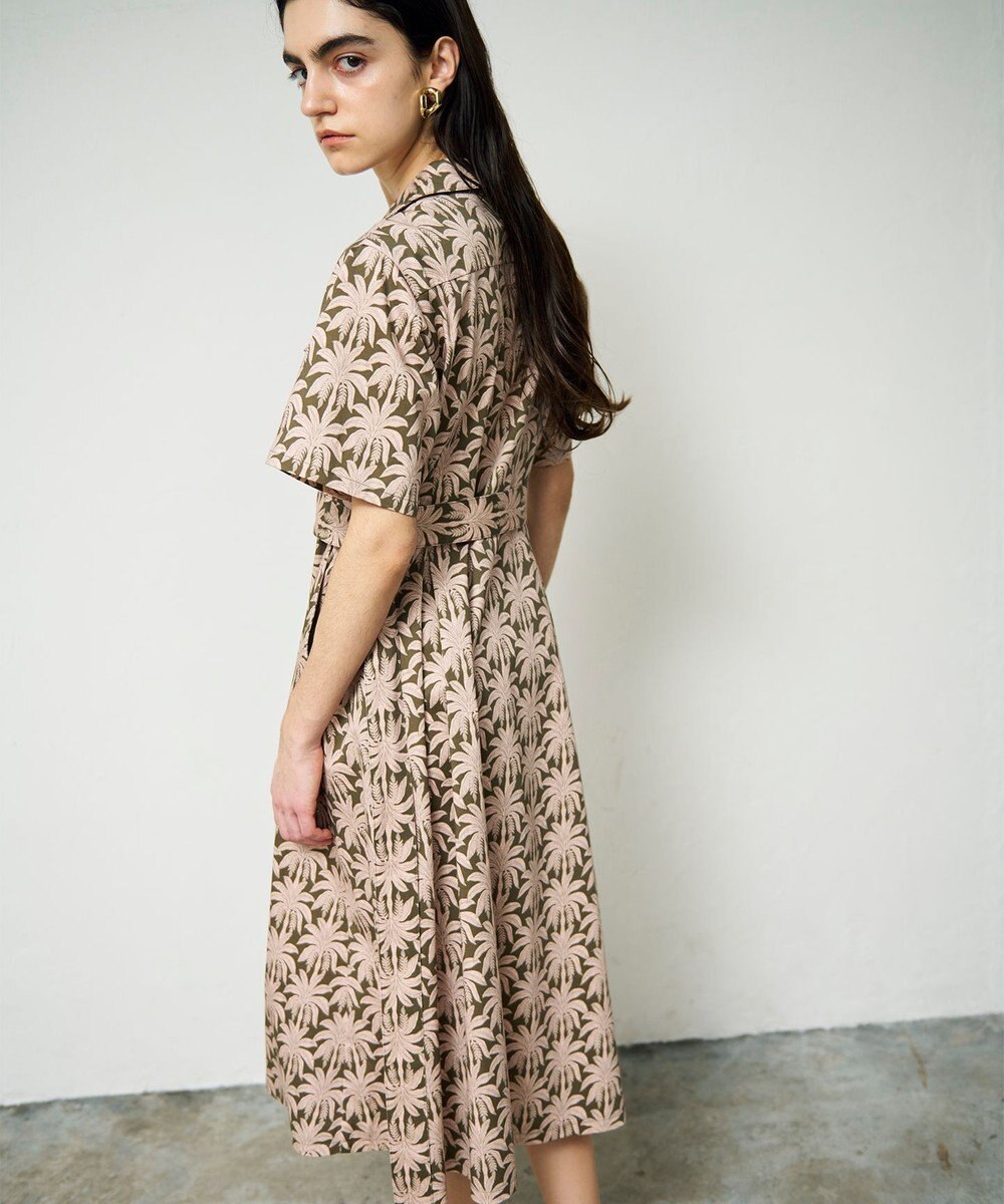 GRACE CONTINENTAL パームモチーフシャツワンピース
