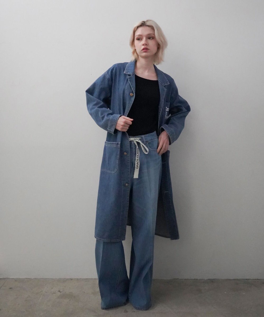 GRACE CONTINENTAL 10ozムラ糸デニムパンツ 