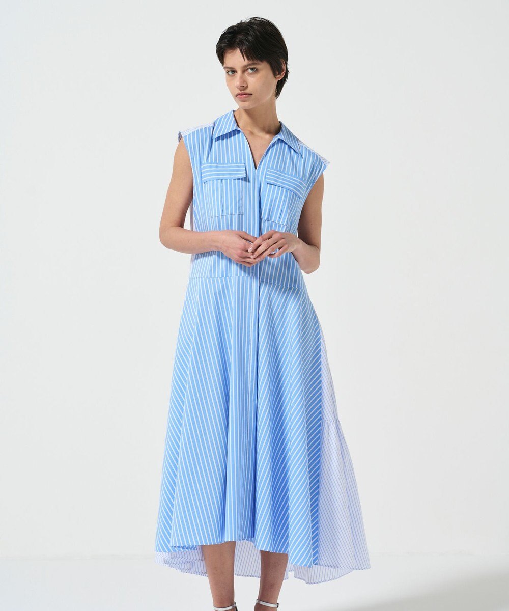 GRACE CONTINENTAL ティアードコンビシャツワンピース