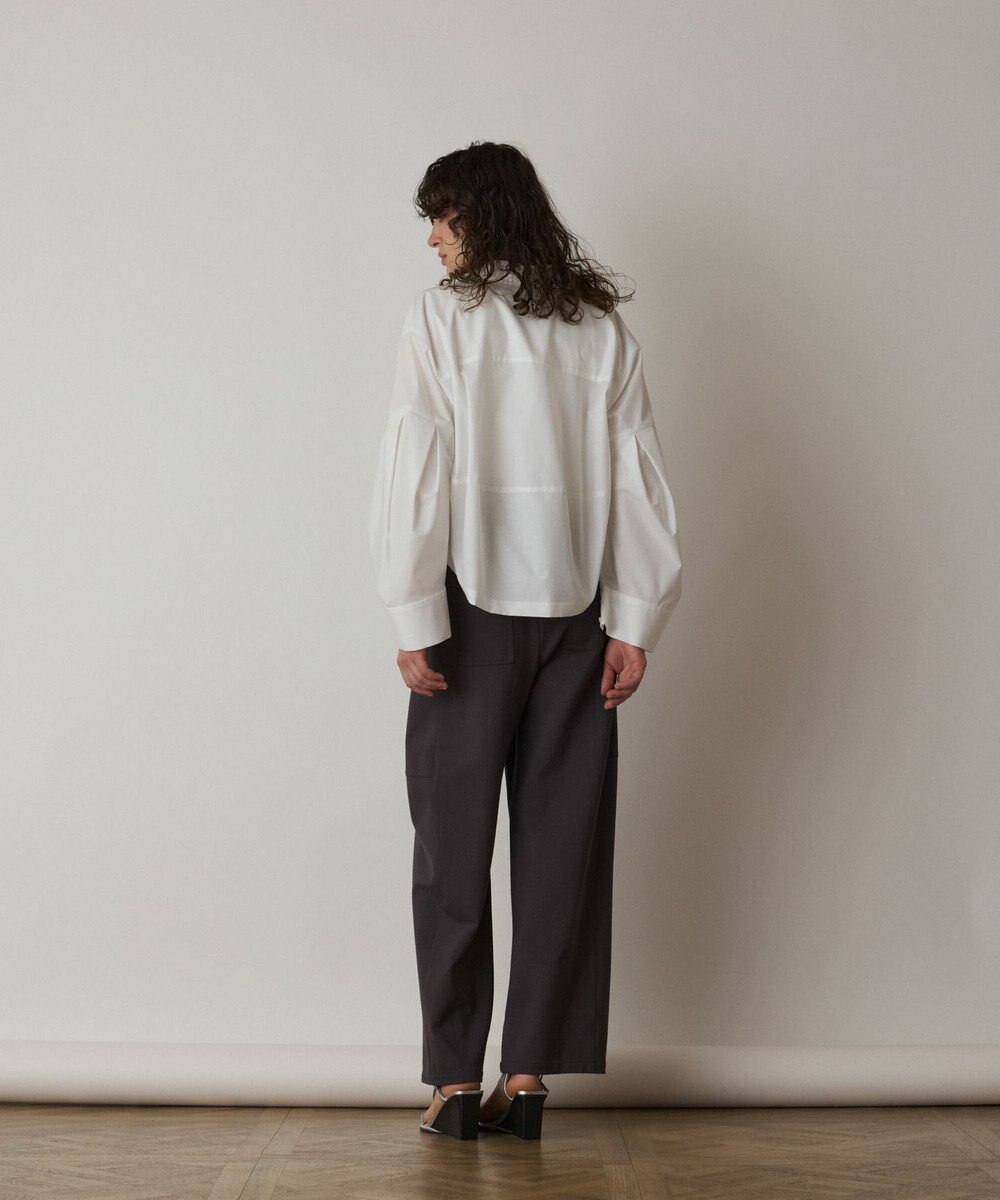 GRACE CONTINENTAL Uネックリブニットトップ