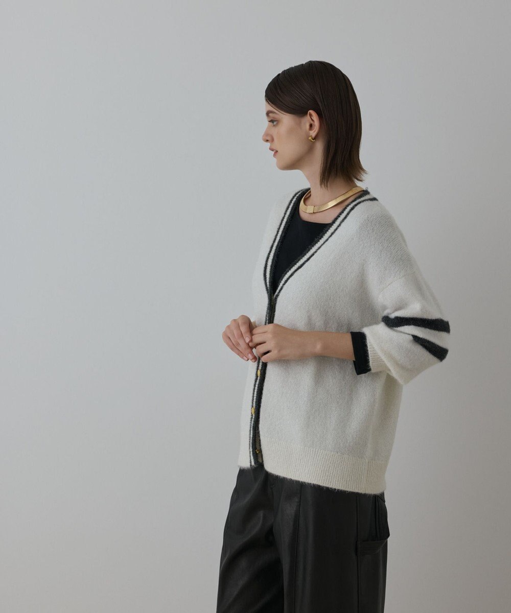 GRACE CONTINENTAL グリッターニットカーディガン 