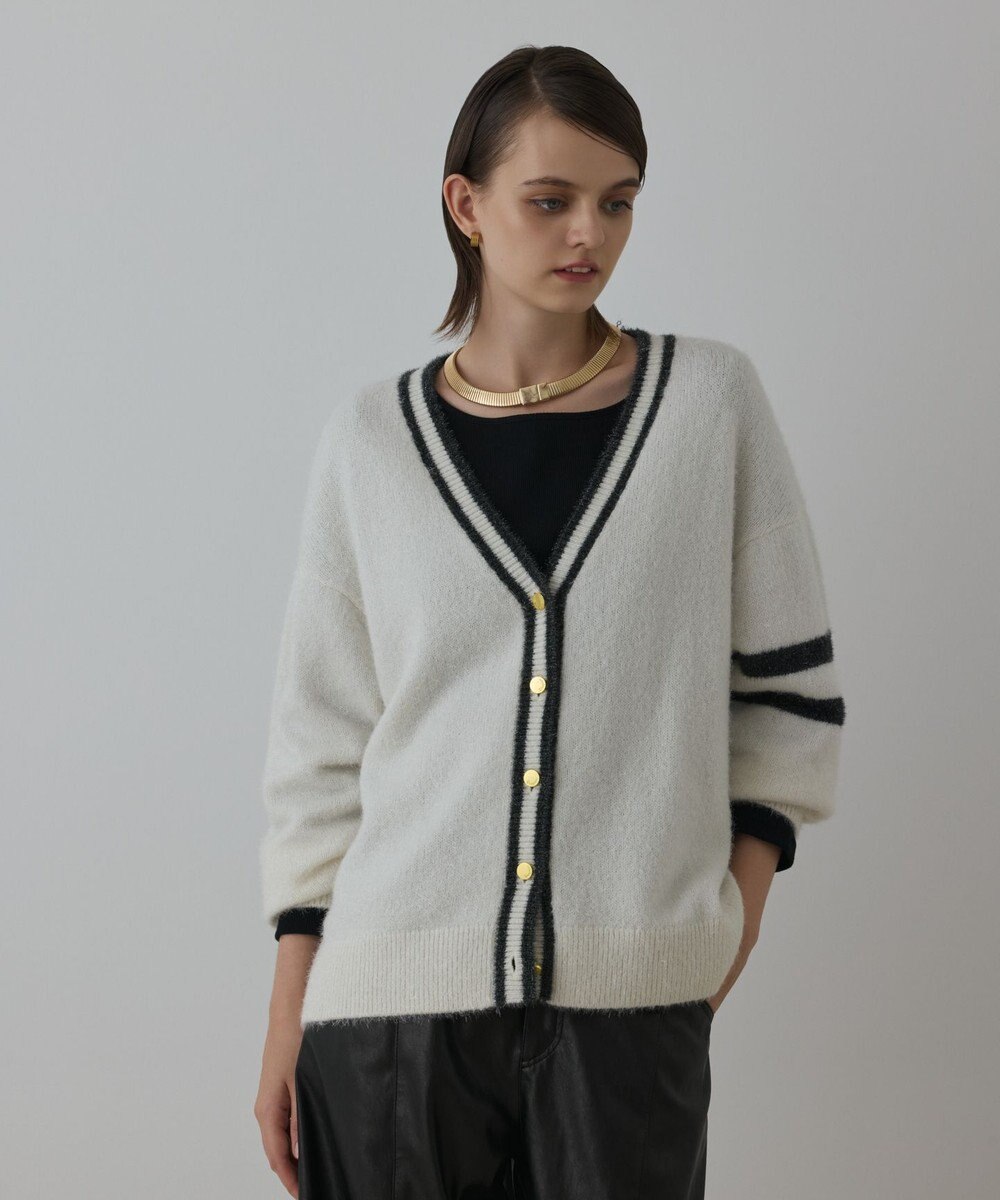 GRACE CONTINENTAL グリッターニットカーディガン 