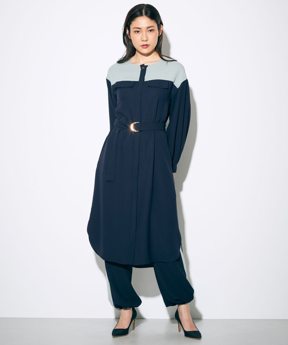 バイカラーシャツワンピース Grace Continental Grace Continental グレースコンチネンタル 通販 バイカラーシャツワンピース Grace Continental Grace Continental グレースコンチネンタル 通販