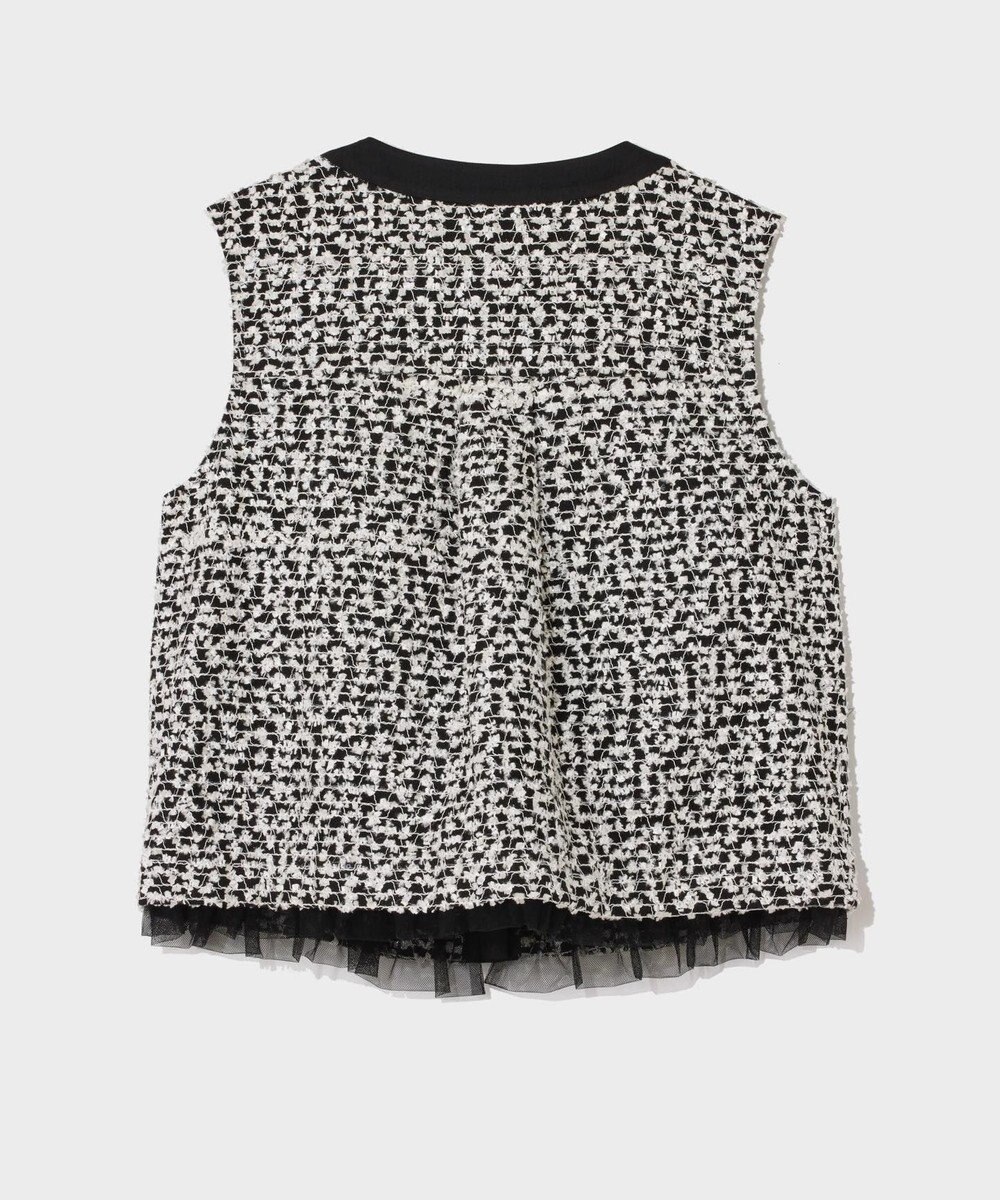 GRACE CONTINENTAL フェザーembドレス 