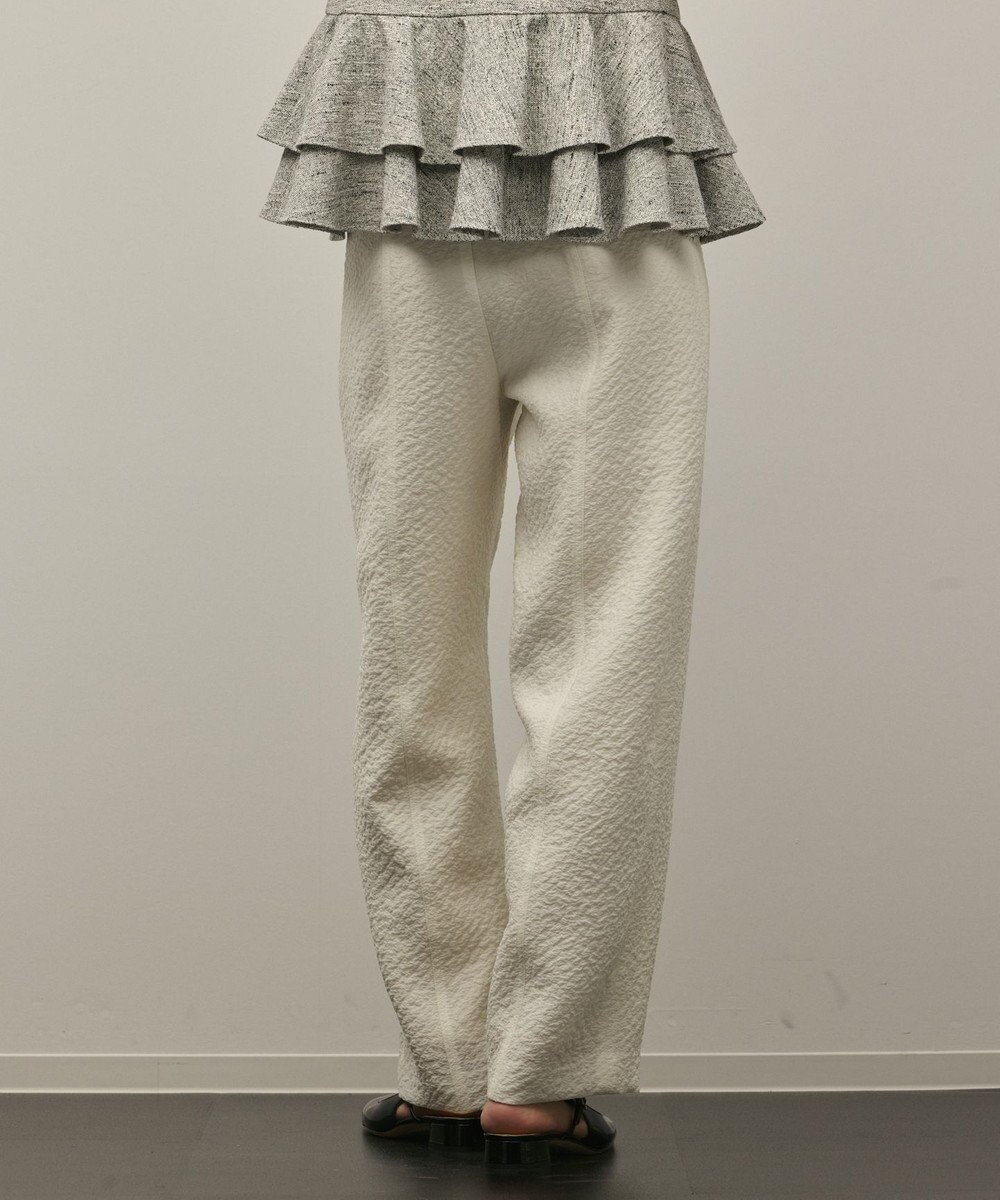 GRACE CONTINENTAL オーガンジージャガードパンツ 