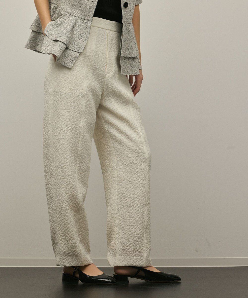 GRACE CONTINENTAL オーガンジージャガードパンツ 