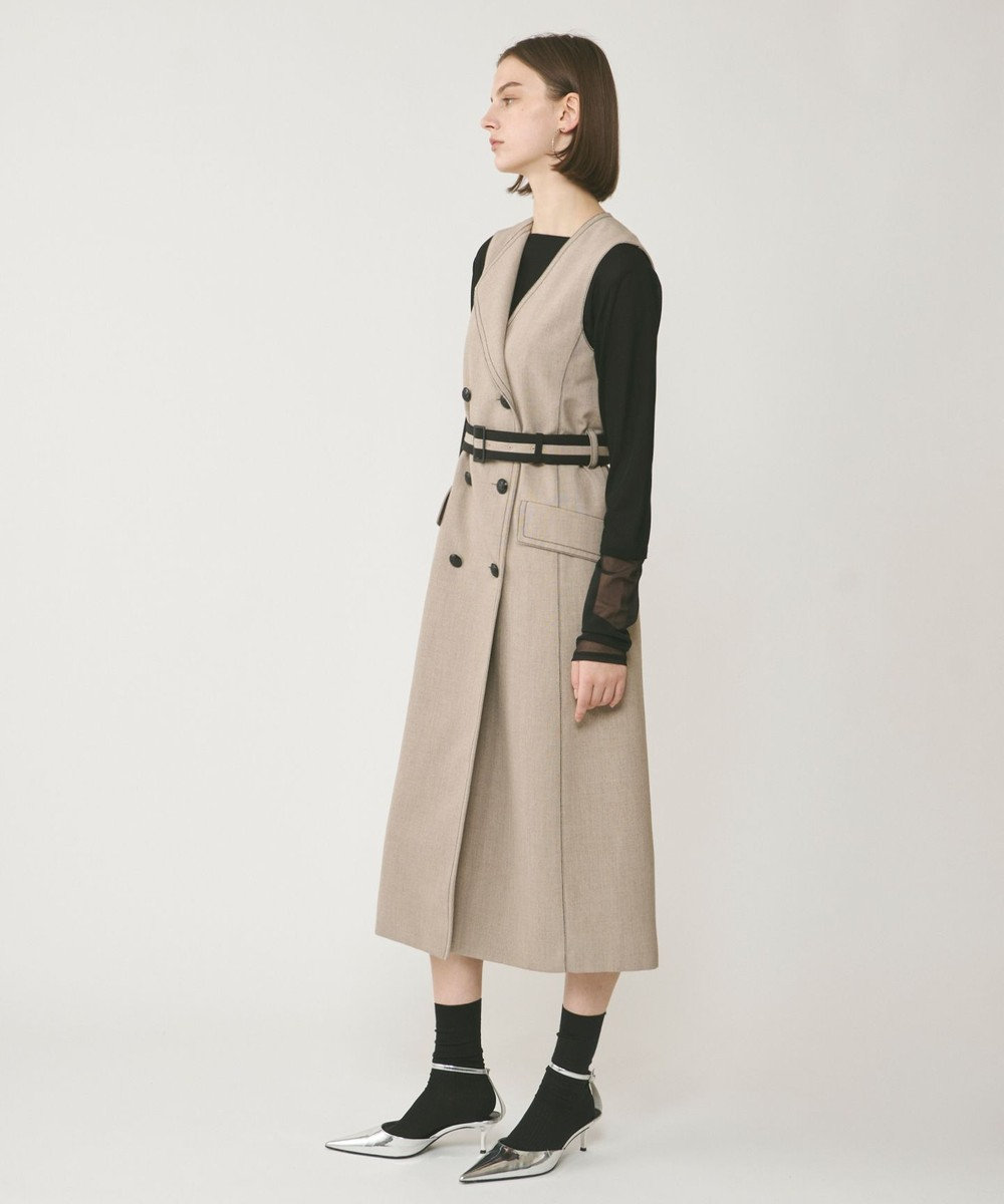 GRACE CONTINENTAL アシンメトリーカラーワンピース