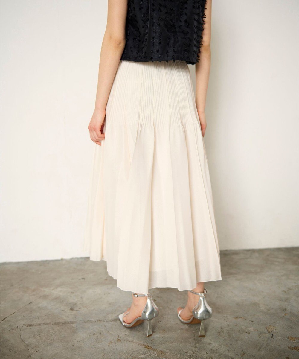GRACE CONTINENTAL オーガンジープリーツスカート 