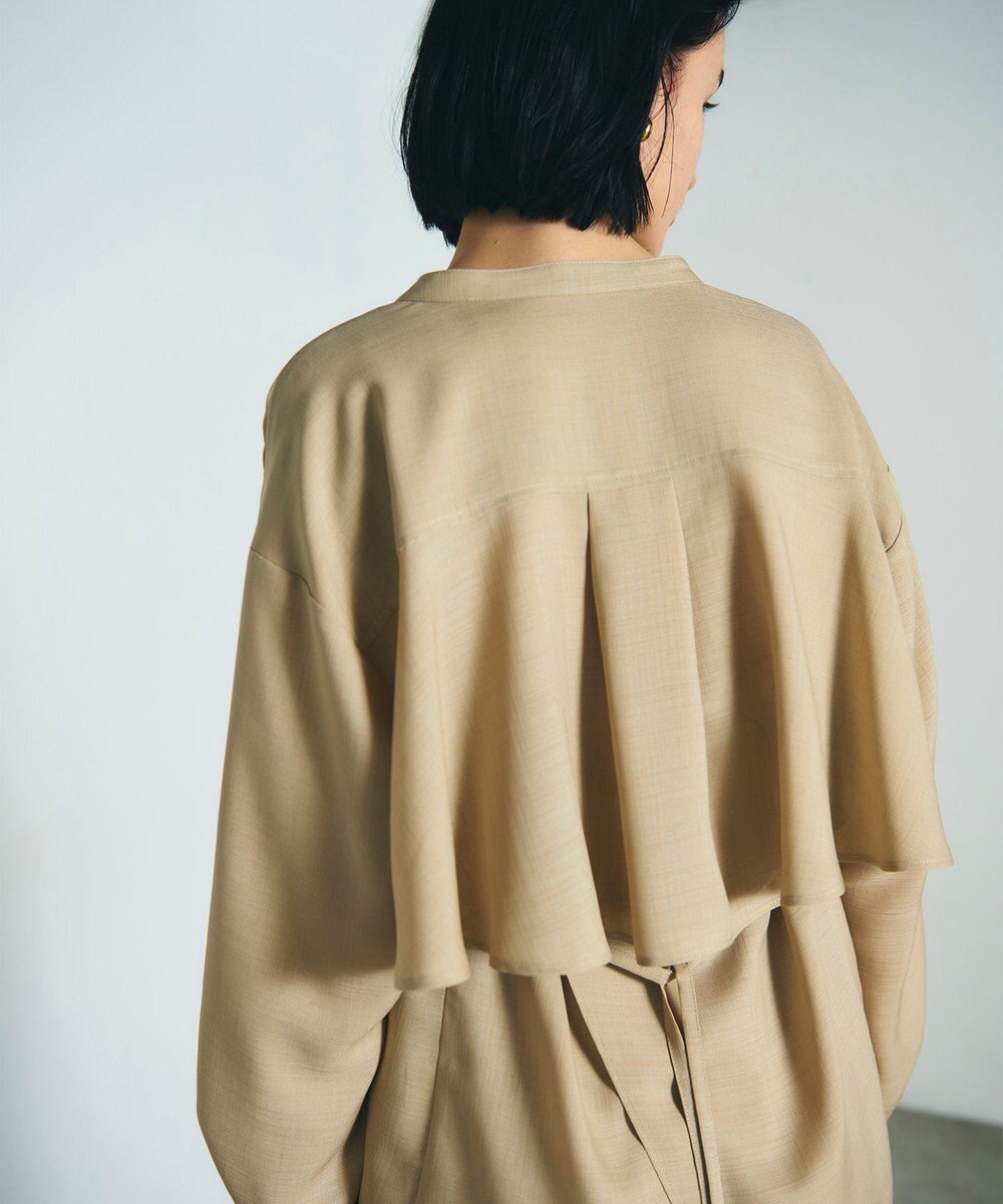 GRACE CONTINENTAL バックシャンオーバーシャツ