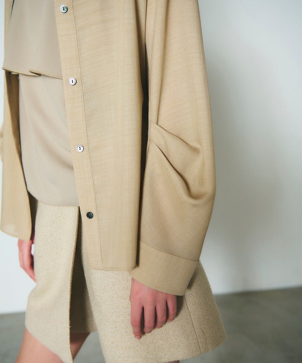 GRACE CONTINENTAL バックシャンオーバーシャツ