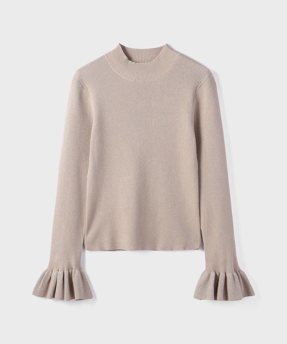 GRACE CONTINENTAL ラメリブニットトップ 