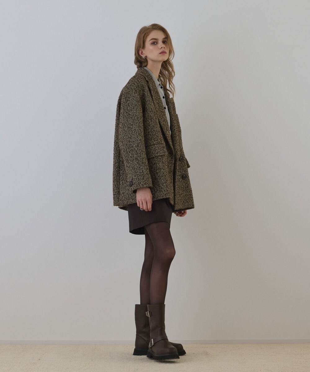 GRACE CONTINENTAL カルゼツイードダブルジャケット 