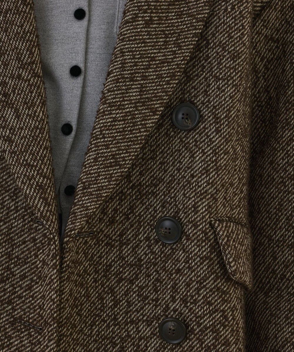 GRACE CONTINENTAL カルゼツイードダブルジャケット 