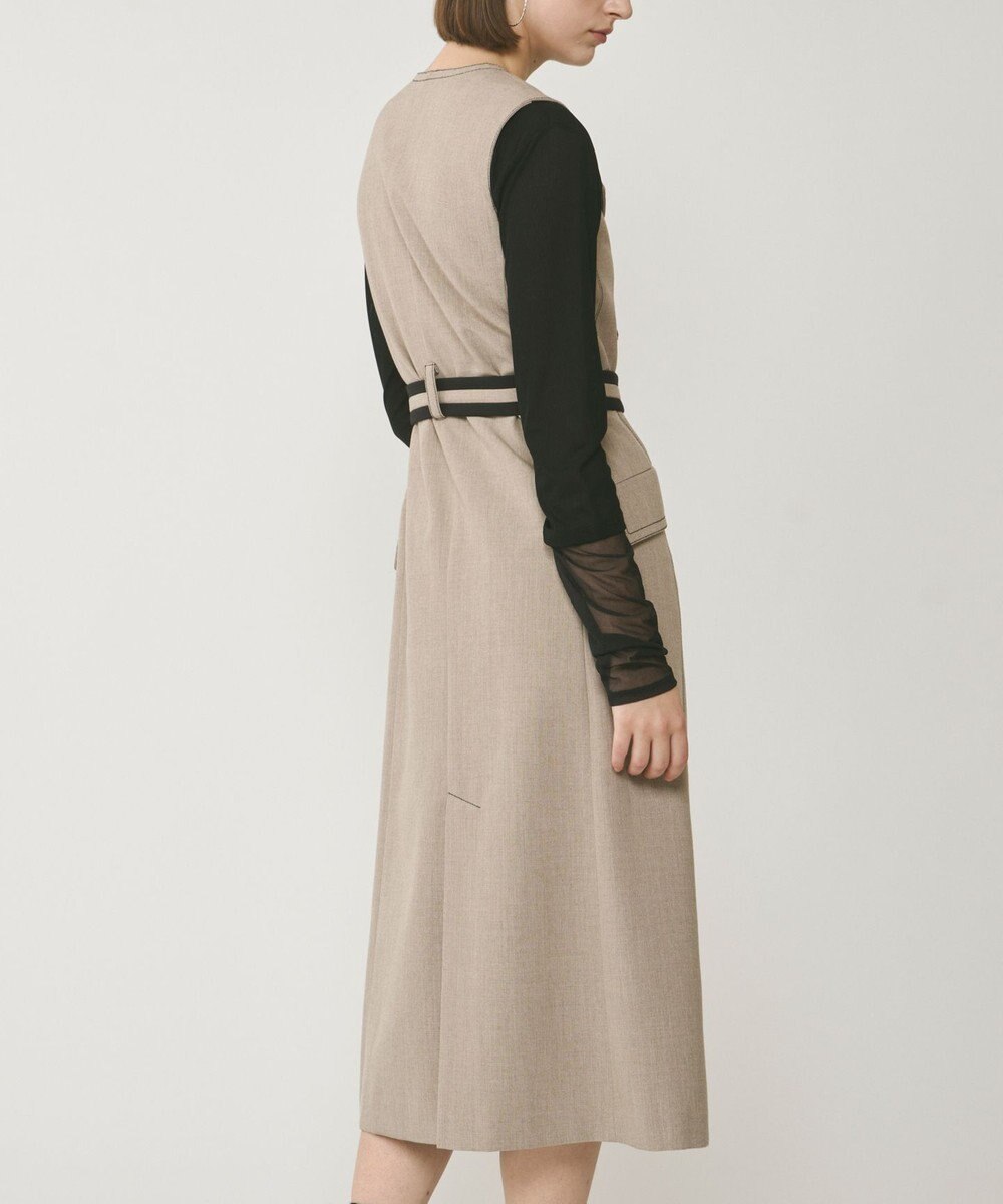 GRACE CONTINENTAL アシンメトリーカラーワンピース 