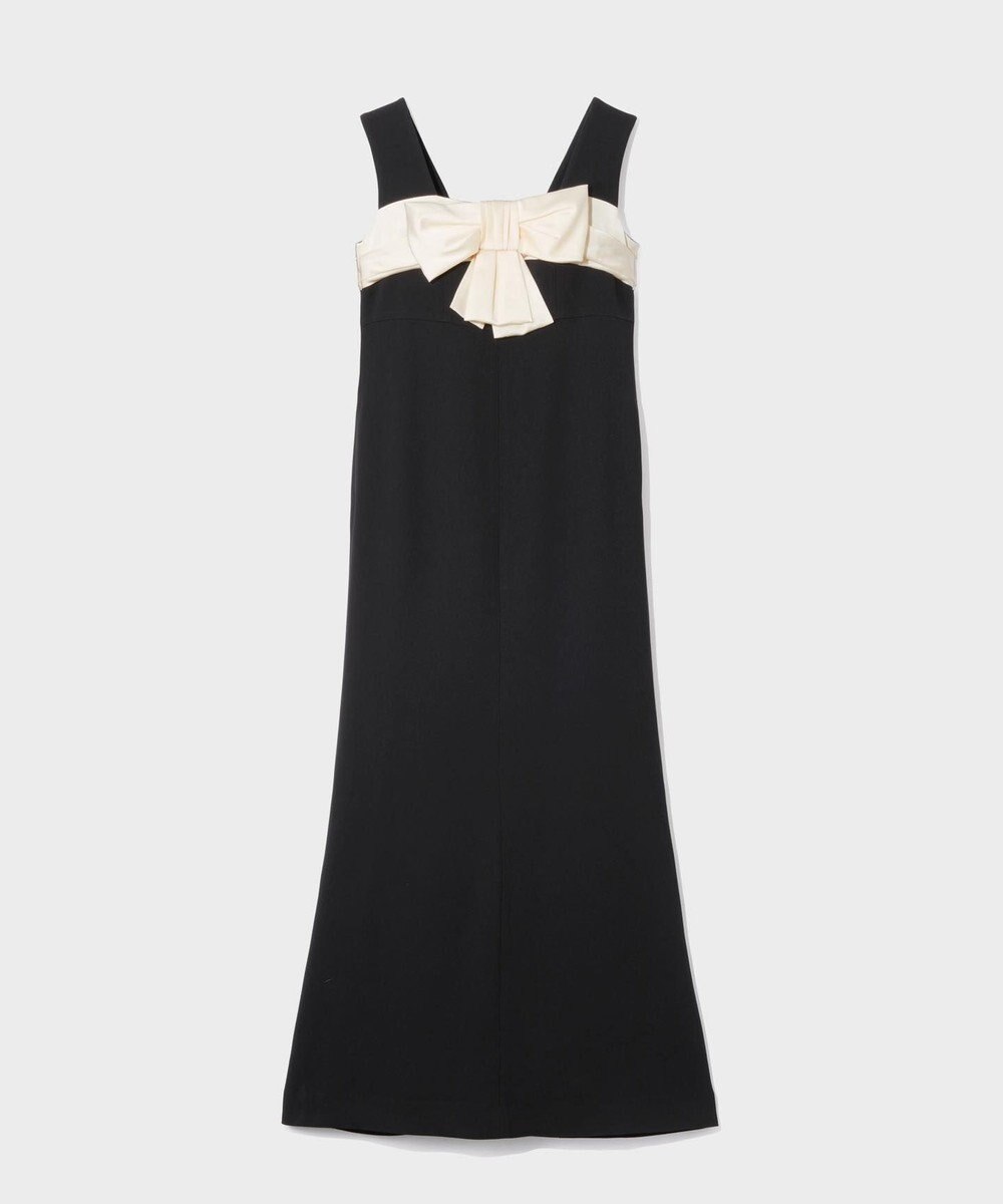 GRACE CONTINENTAL サテンリボンロングドレス
