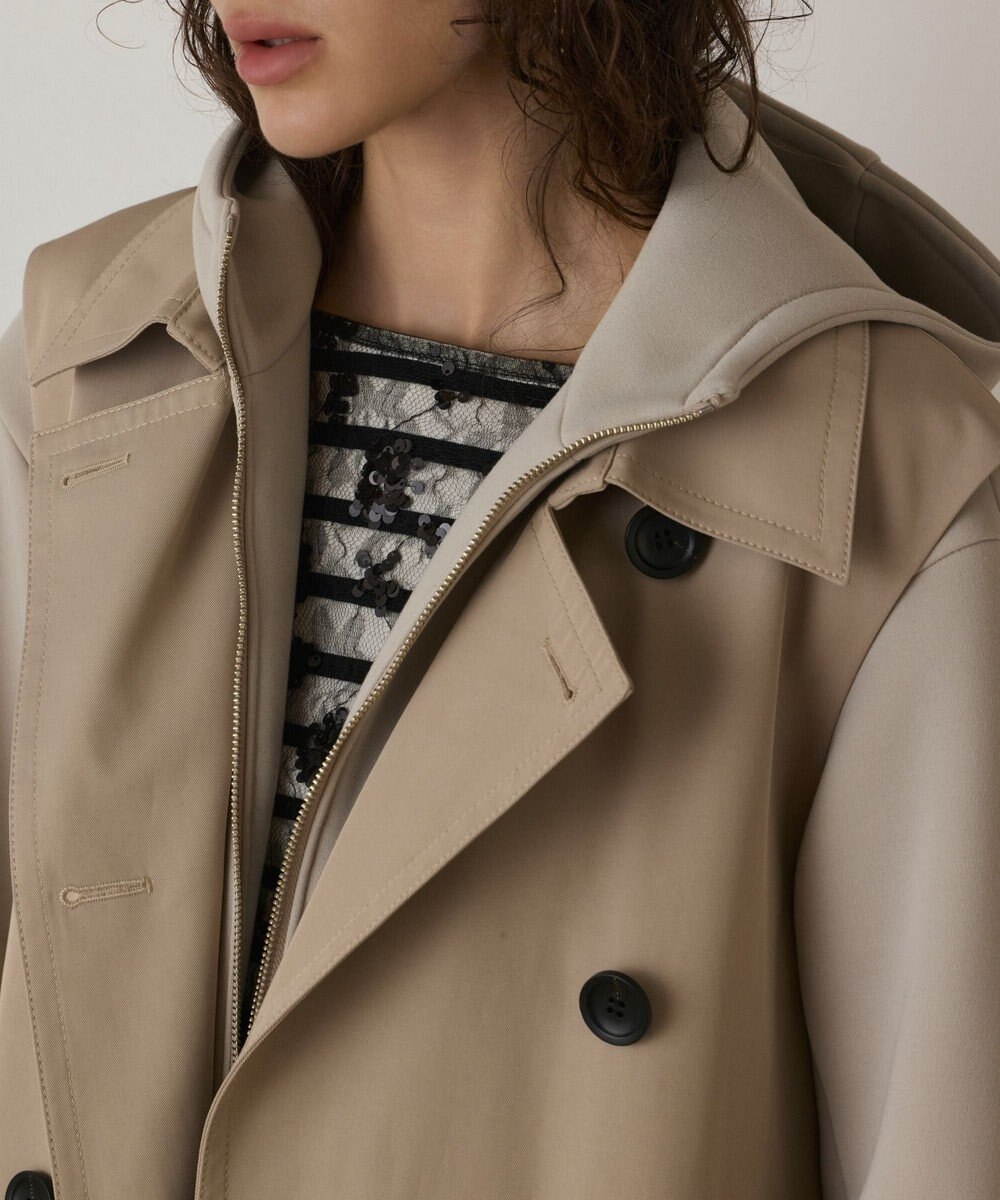 GRACE CONTINENTAL パーカーコンビトレンチ 