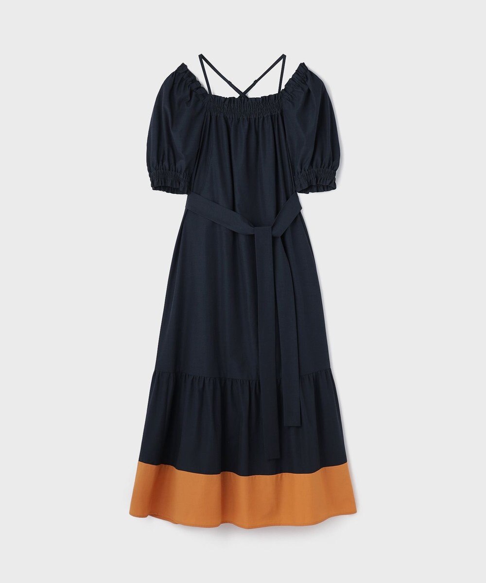 GRACE CONTINENTAL ギャザーロングワンピース 