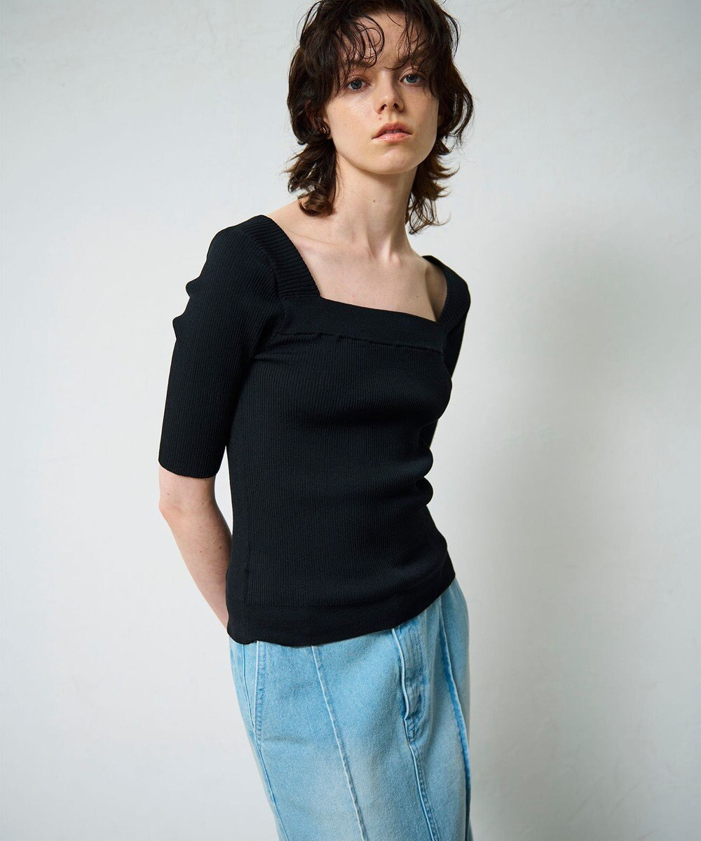 GRACE CONTINENTAL スクエアーネックトップ