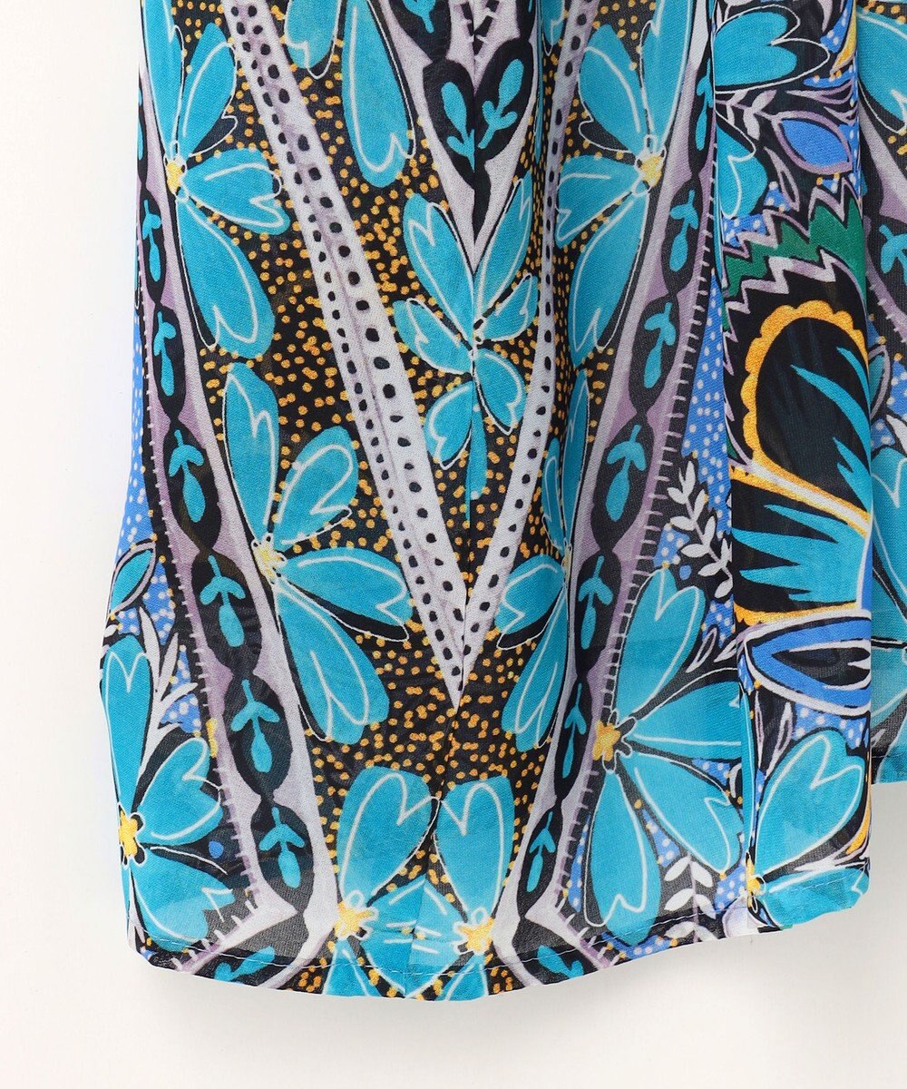 GRACE CONTINENTAL シフォンプリントギャザースカート 