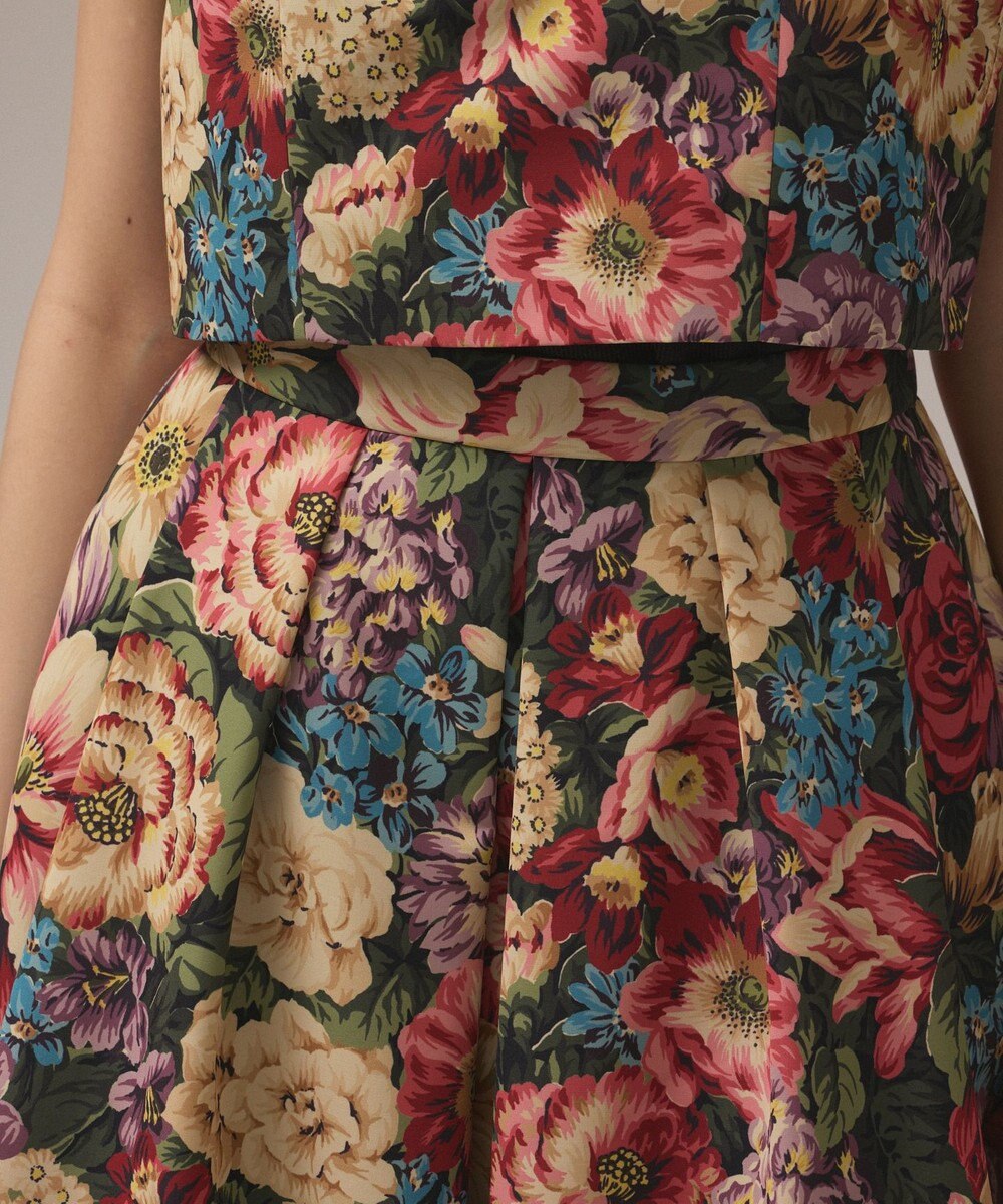 GRACE CONTINENTAL アンティークフラワータックスカート 