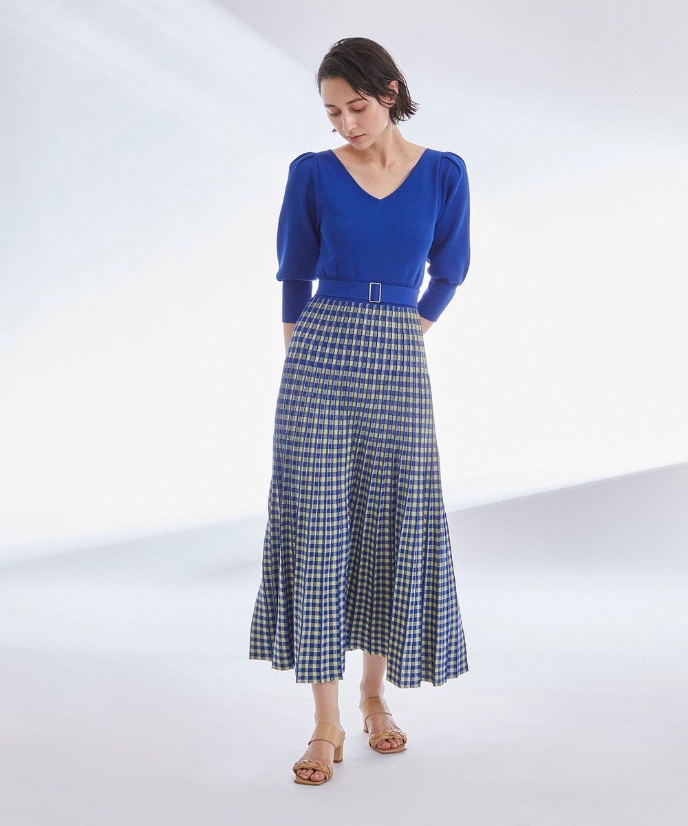 ギンガムニットワンピース Grace Continental Grace Continental グレースコンチネンタル 通販 ギンガムニットワンピース Grace Continental Grace Continental グレースコンチネンタル 通販