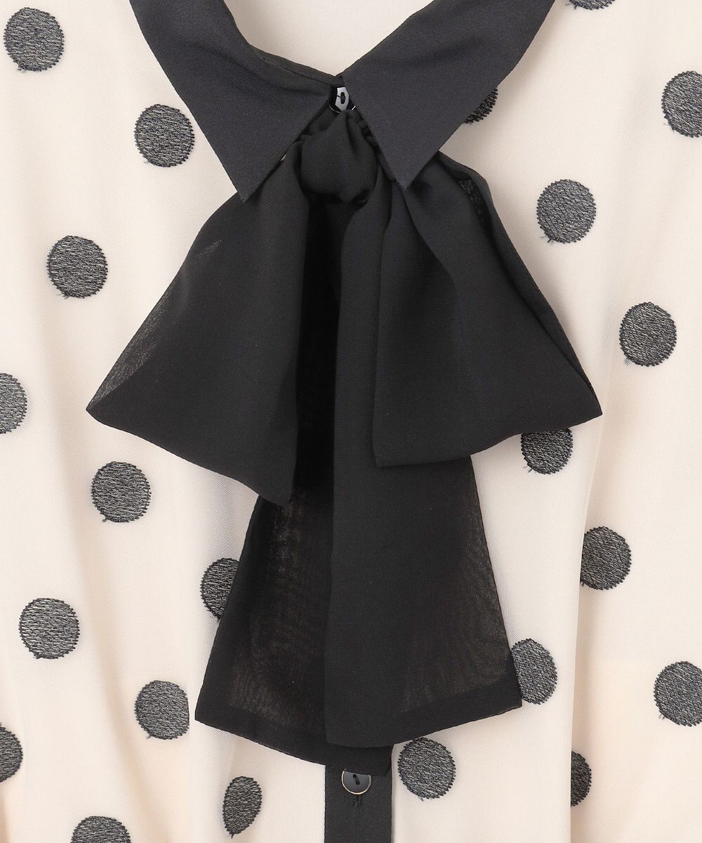 GRACE CONTINENTAL ラメドット刺繍ドレス