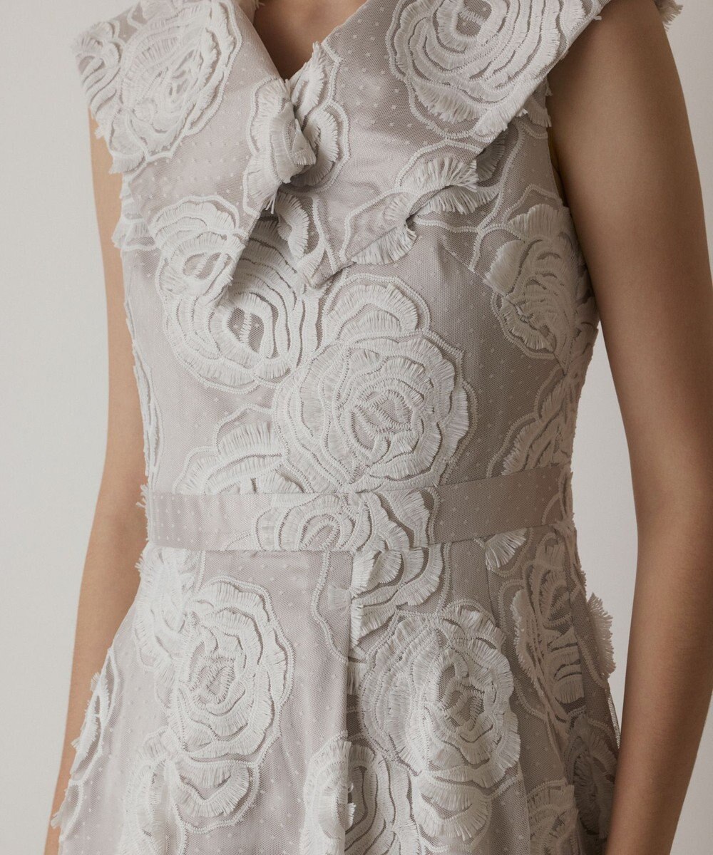 GRACE CONTINENTAL ローズ刺繍ワンピース