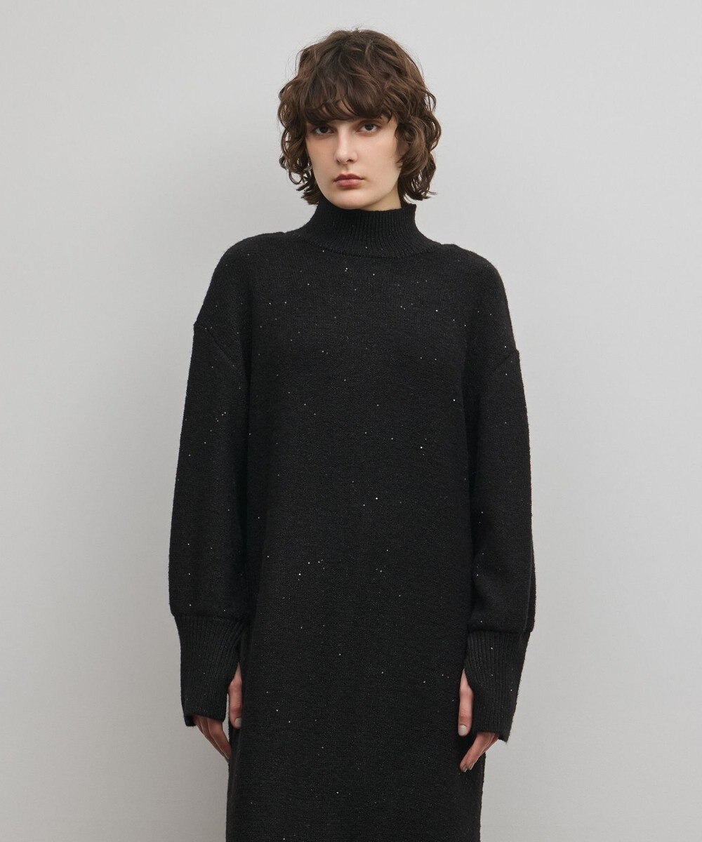 GRACE CONTINENTAL スパンコールニットワンピース 