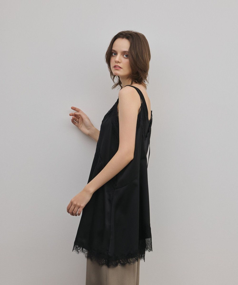 GRACE CONTINENTAL サテンレースキャミ 