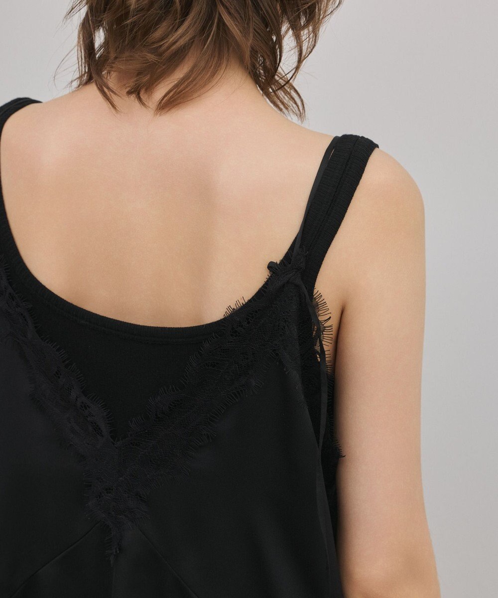 GRACE CONTINENTAL サテンレースキャミ 