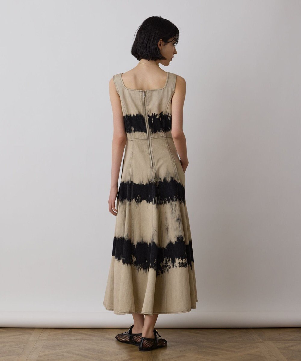 GRACE CONTINENTAL デニム切替サーキュラーワンピース