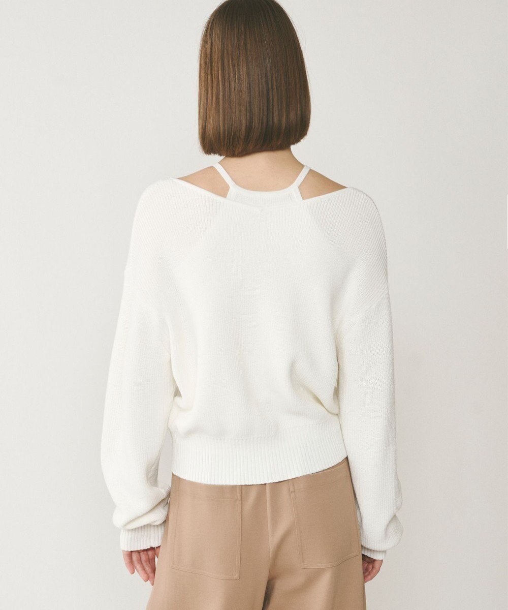 GRACE CONTINENTAL ハイゲージ畦ニットカーディガン