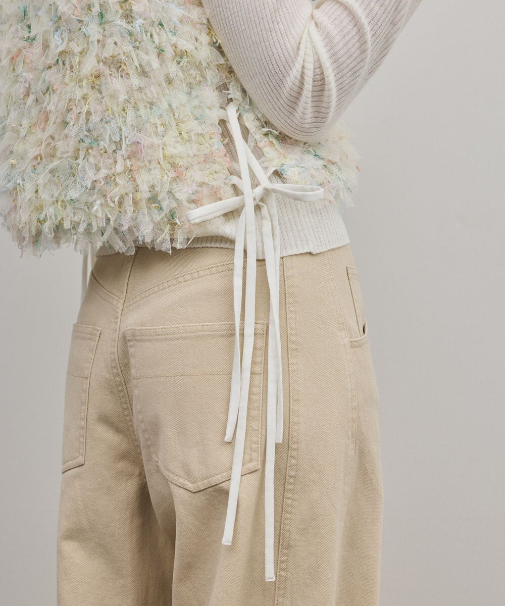 GRACE CONTINENTAL フリンジチュールベスト 