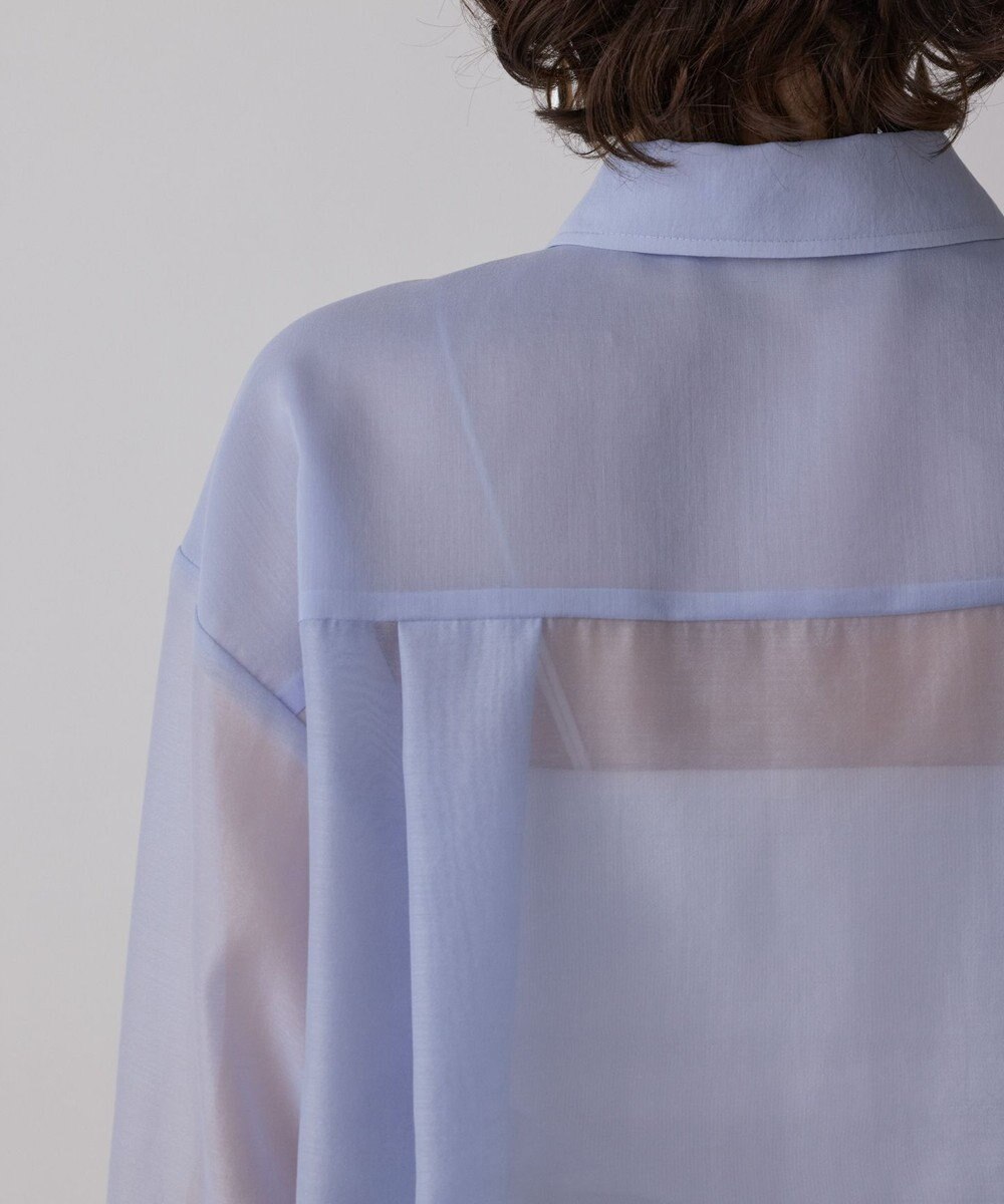 GRACE CONTINENTAL マットシアーシャツ 