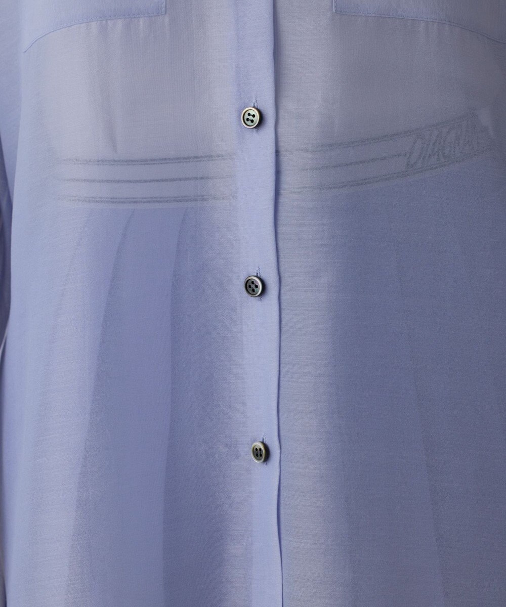 GRACE CONTINENTAL マットシアーシャツ 