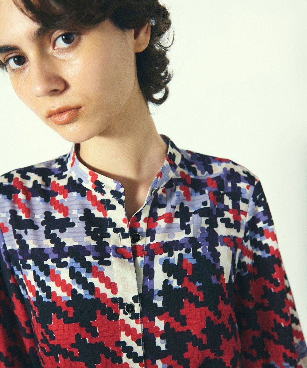 GRACE CONTINENTAL キカプリントティアードワンピース 