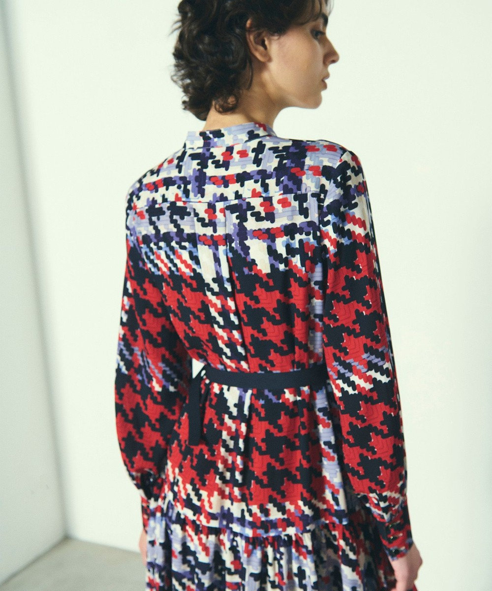 GRACE CONTINENTAL キカプリントティアードワンピース 