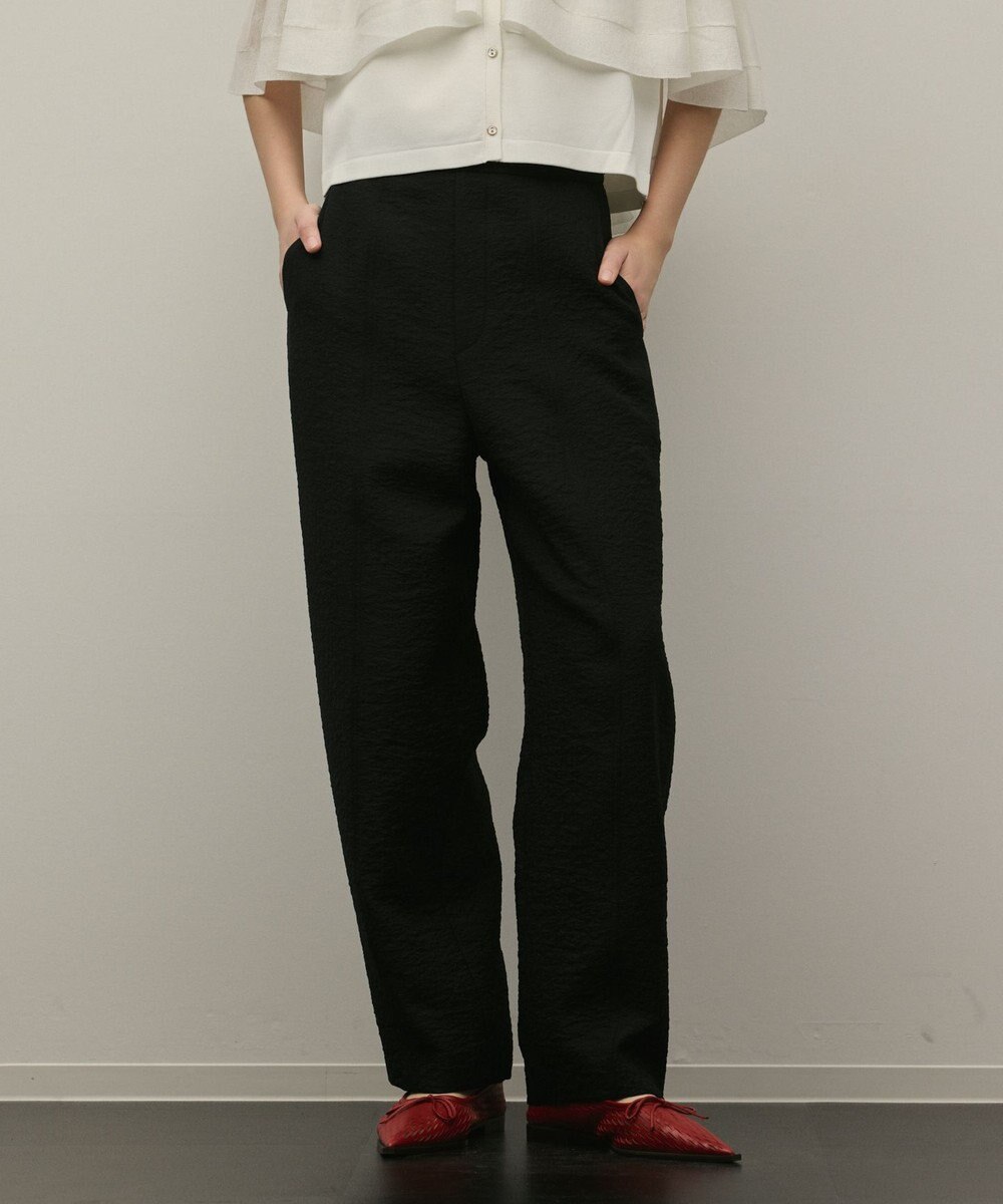 GRACE CONTINENTAL オーガンジージャガードパンツ 