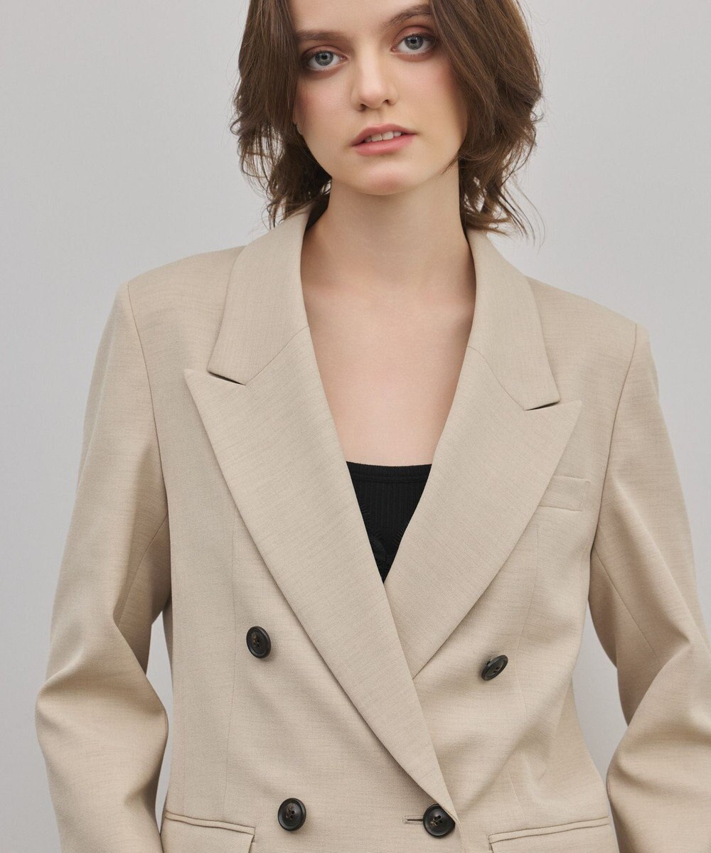 GRACE CONTINENTAL ピークドダブルジャケット 