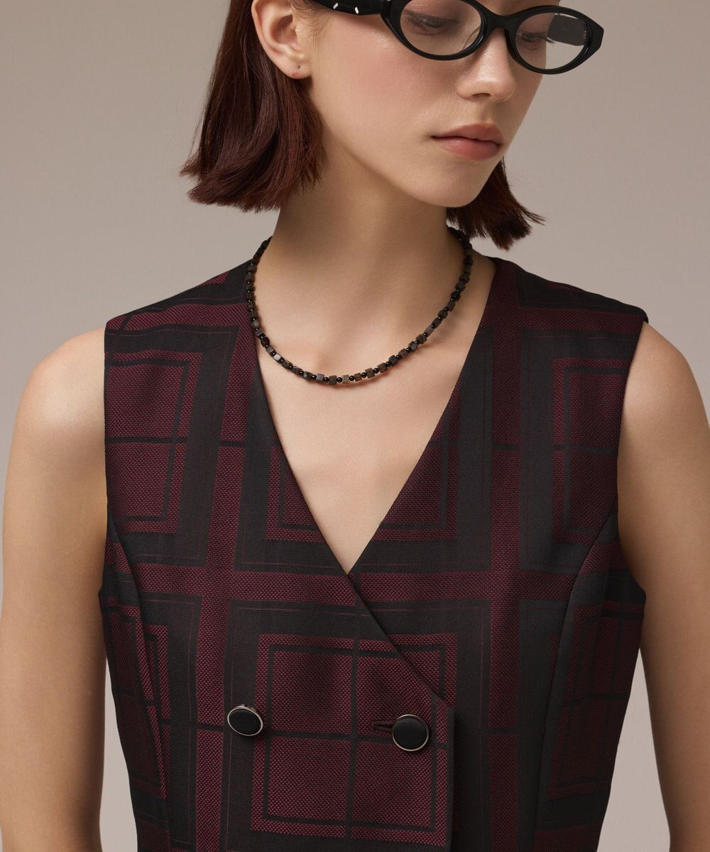 GRACE CONTINENTAL シャドーチェックワンピース 