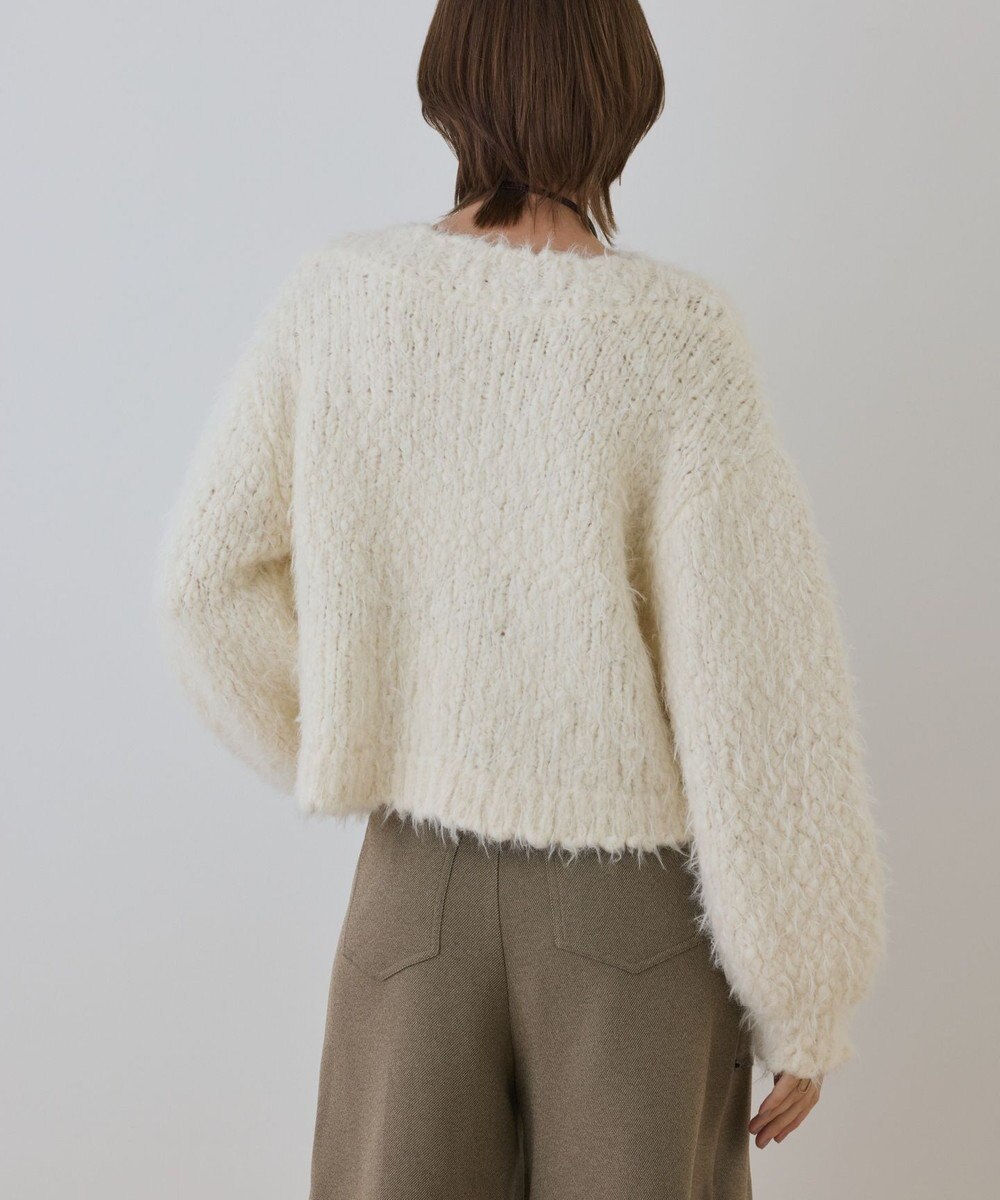 GRACE CONTINENTAL バルキーフェザーニットトップ 