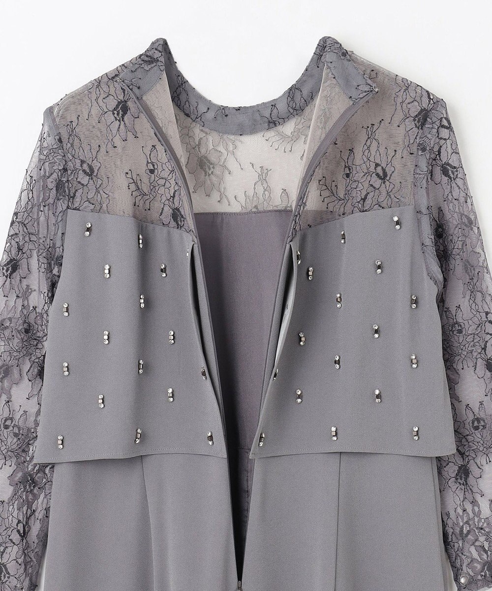 GRACE CONTINENTAL 刺繍ワイドサロペット 