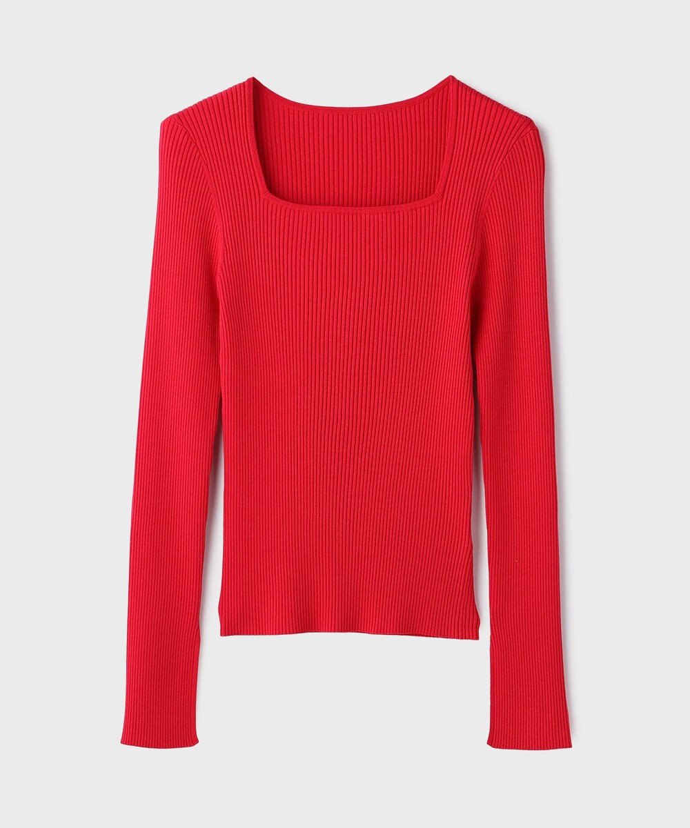 GRACE CONTINENTAL ハイゲージリブニットトップ 