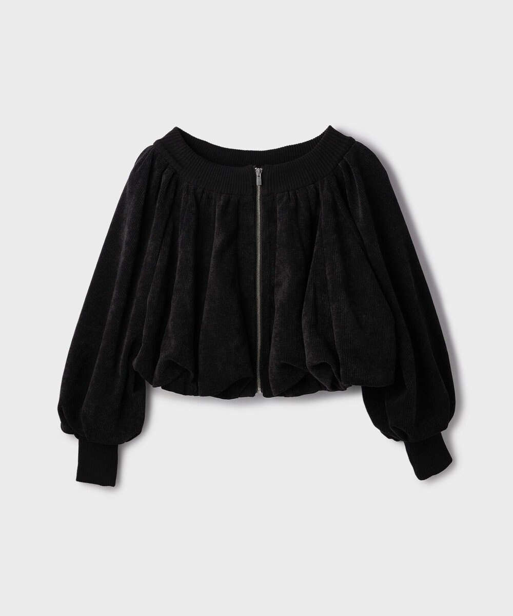 GRACE CONTINENTAL バルーンモールカットカーディガン 