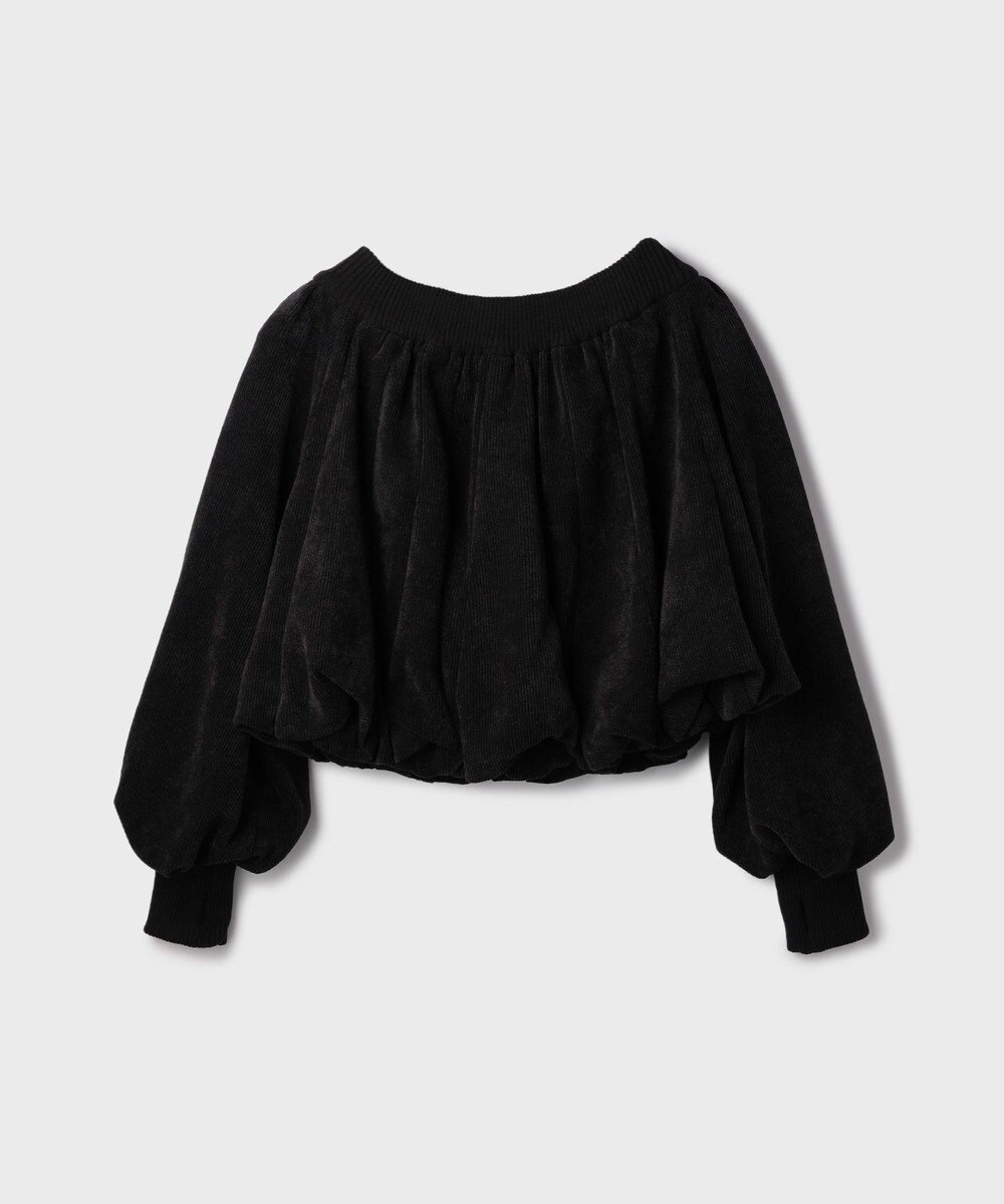 GRACE CONTINENTAL バルーンモールカットカーディガン 