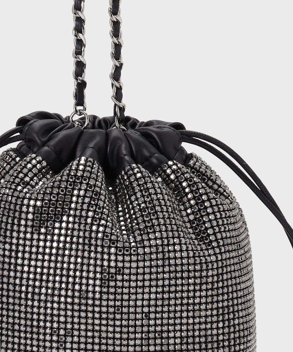 GRACE CONTINENTAL ラインストーンミニバッグ 