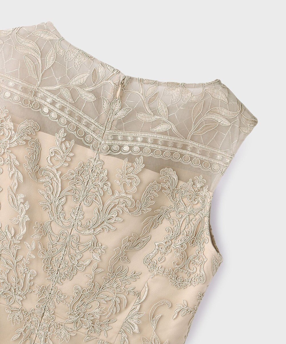 GRACE CONTINENTAL コ－ド刺繍タイトドレス 