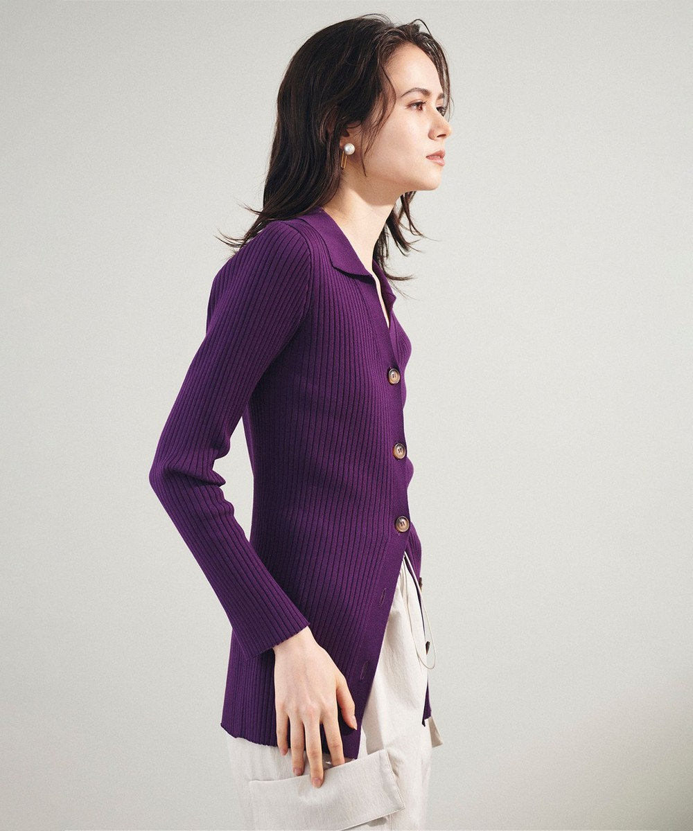 【人気☆自由区】紫　ビジュー付き　セーター　サイズ38 レディース　オシャレ