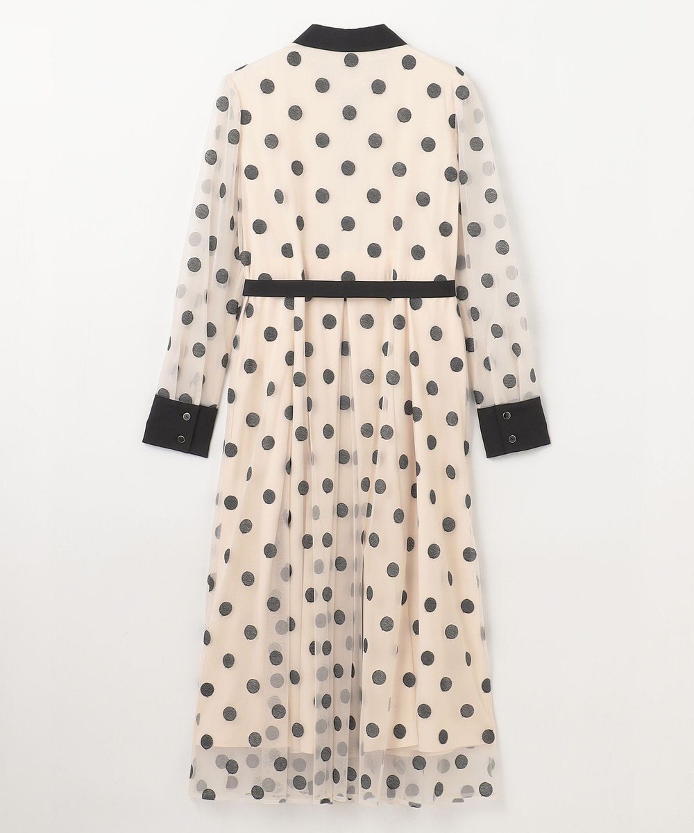 GRACE CONTINENTAL ラメドット刺繍ドレス 